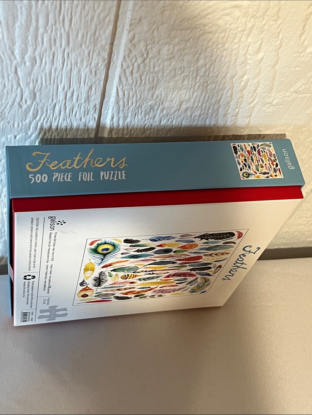 Gibson Multicolor Feather Art Puzzle 500 Piece - Picture 2 of 2